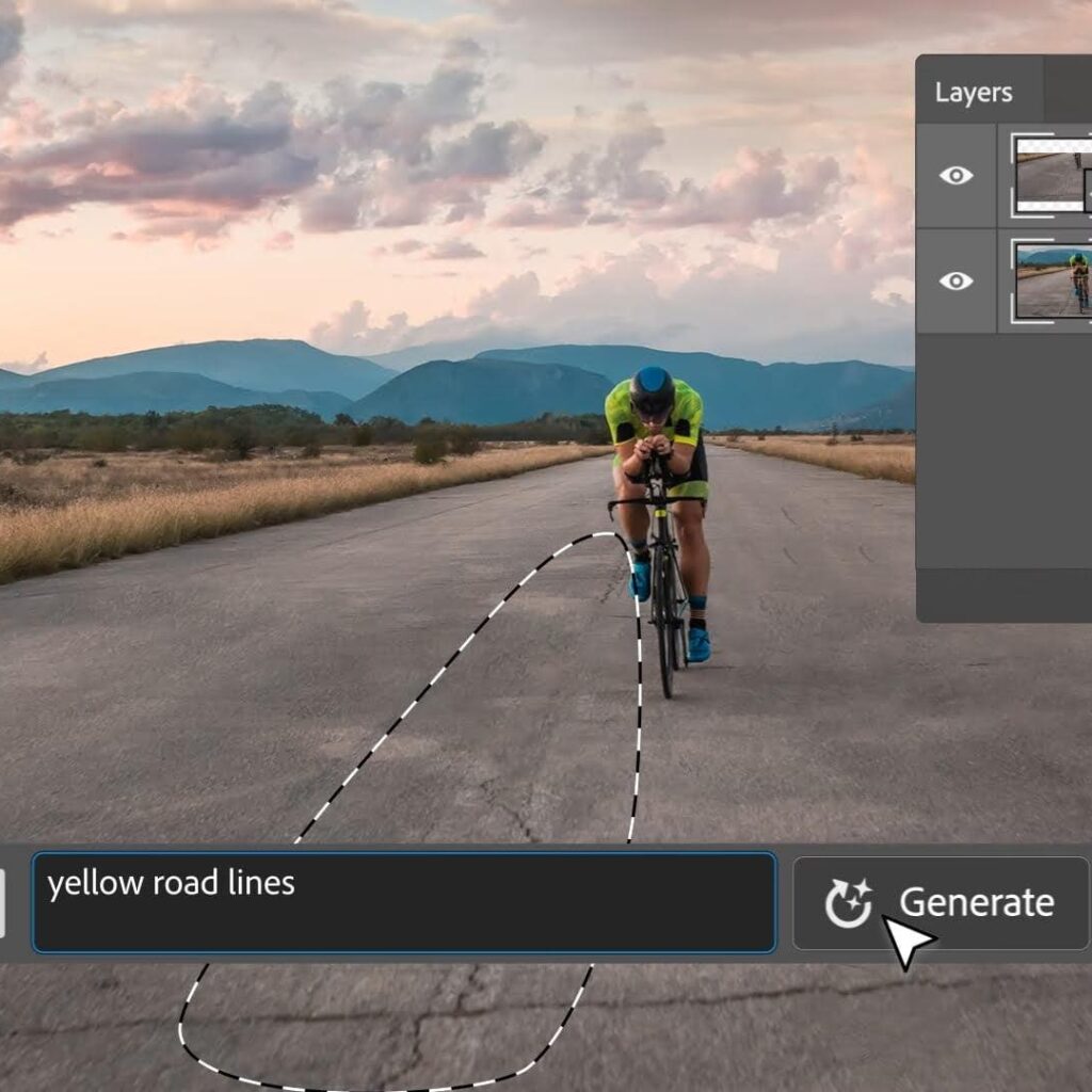 Adobe-Generative-Fill-Screenshot-Yellow-Road-Lines